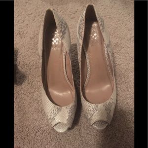 Vince Camuto snake wedges